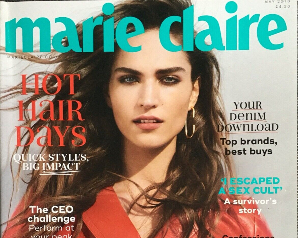 Published article in Marie Claire magazine 2018